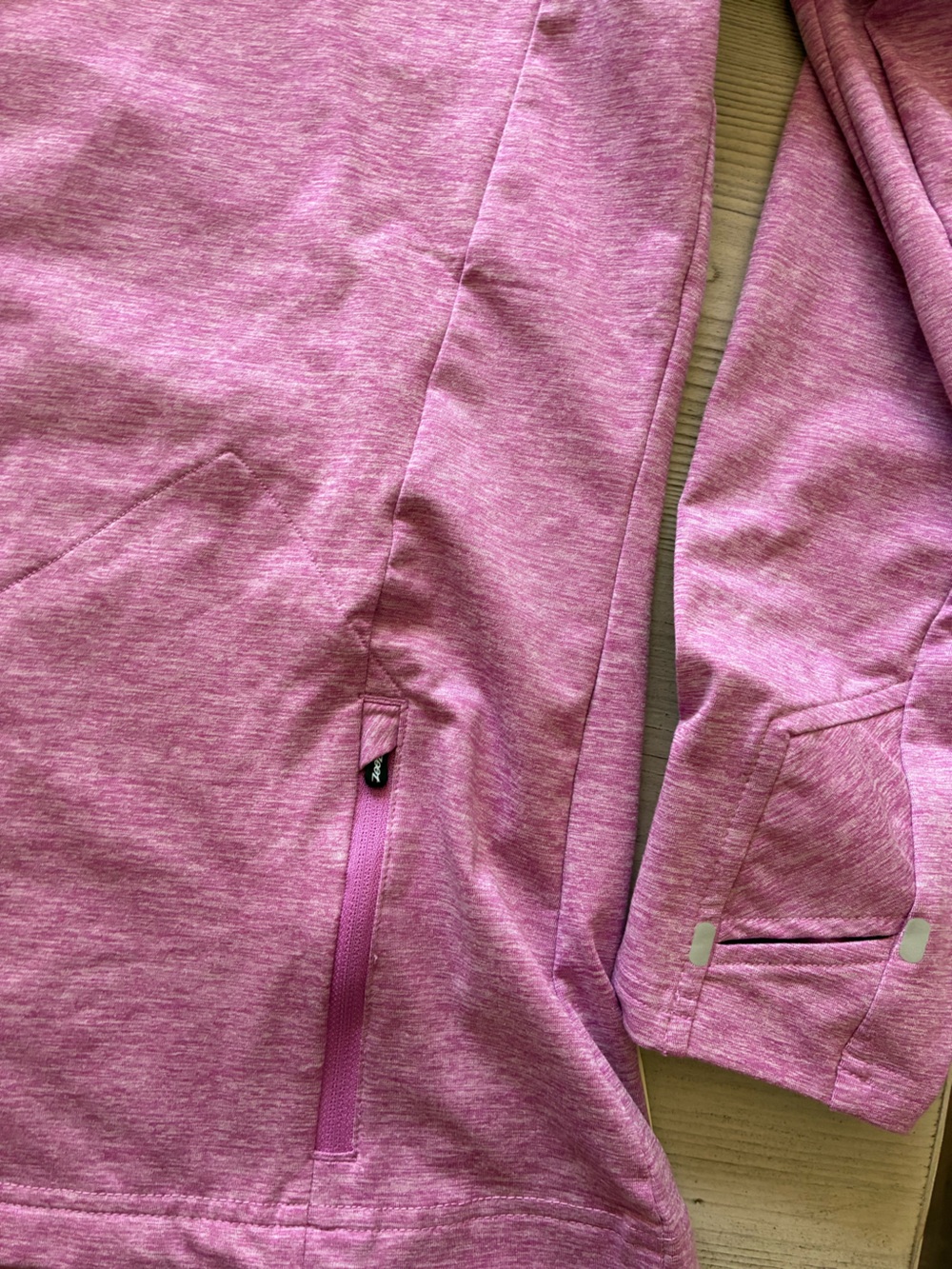Zoot Wind Swell Palm Pink, Teal & Black Striped Running Jacket - Picture 7 of 8
